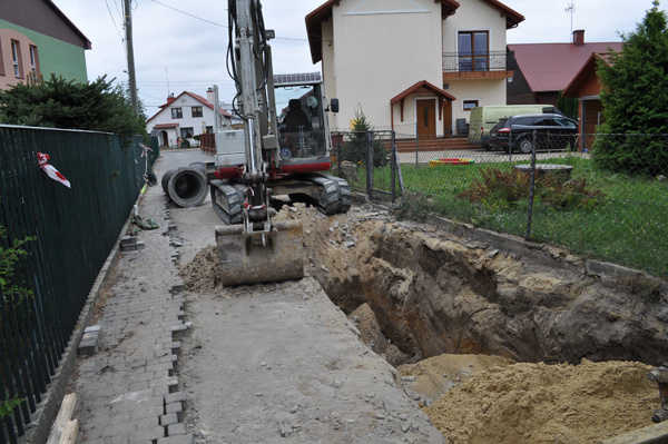 Budowa kanalizacji w części odcinków ulic Wojska Polskiego, Matejki i Szopena