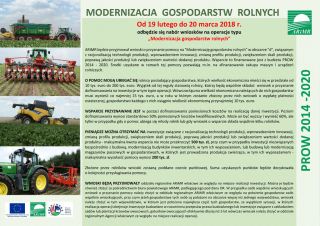 Modernizacja gospodarstw rolnych