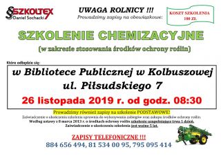 Szkolenie chemizacyjne