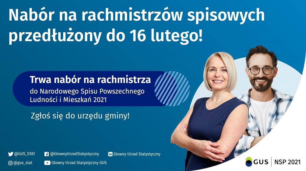 Przedłużenie naboru kandydatów na rachmistrzów