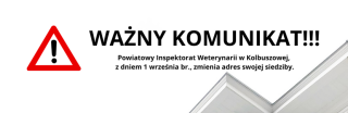 Zmiana siedziby Powiatowego Lekarza Weterynarii