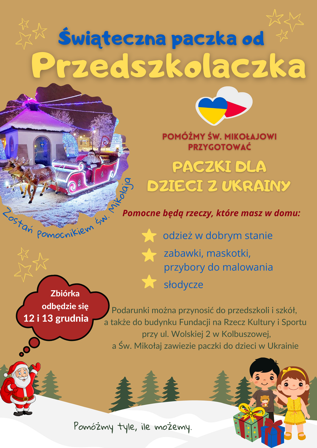 Świąteczne paczki dla dzieci z Ukrainy