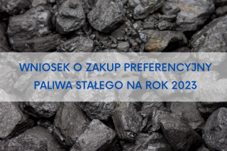 Informacja dla mieszkańców Gminy Kolbuszowa dotycząca preferencyjnego zakupu węgla w 2023 roku