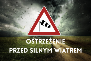 Ostrzeżenie przed silnym wiatrem