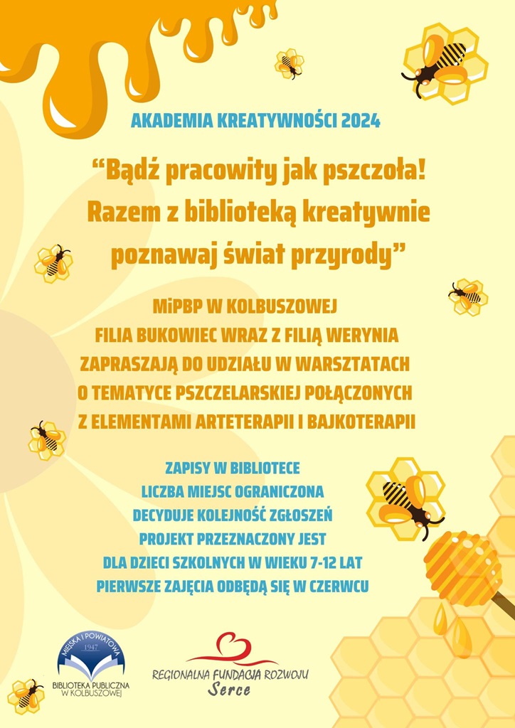 Warsztaty dla dzieci o tematyce pszczelarskiej