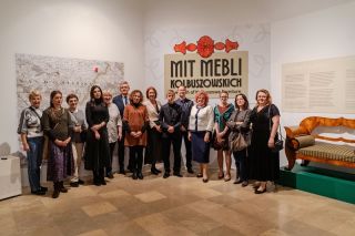 Meble kolbuszowskie na wystawie w Muzeum Zamkowym w Sandomierzu