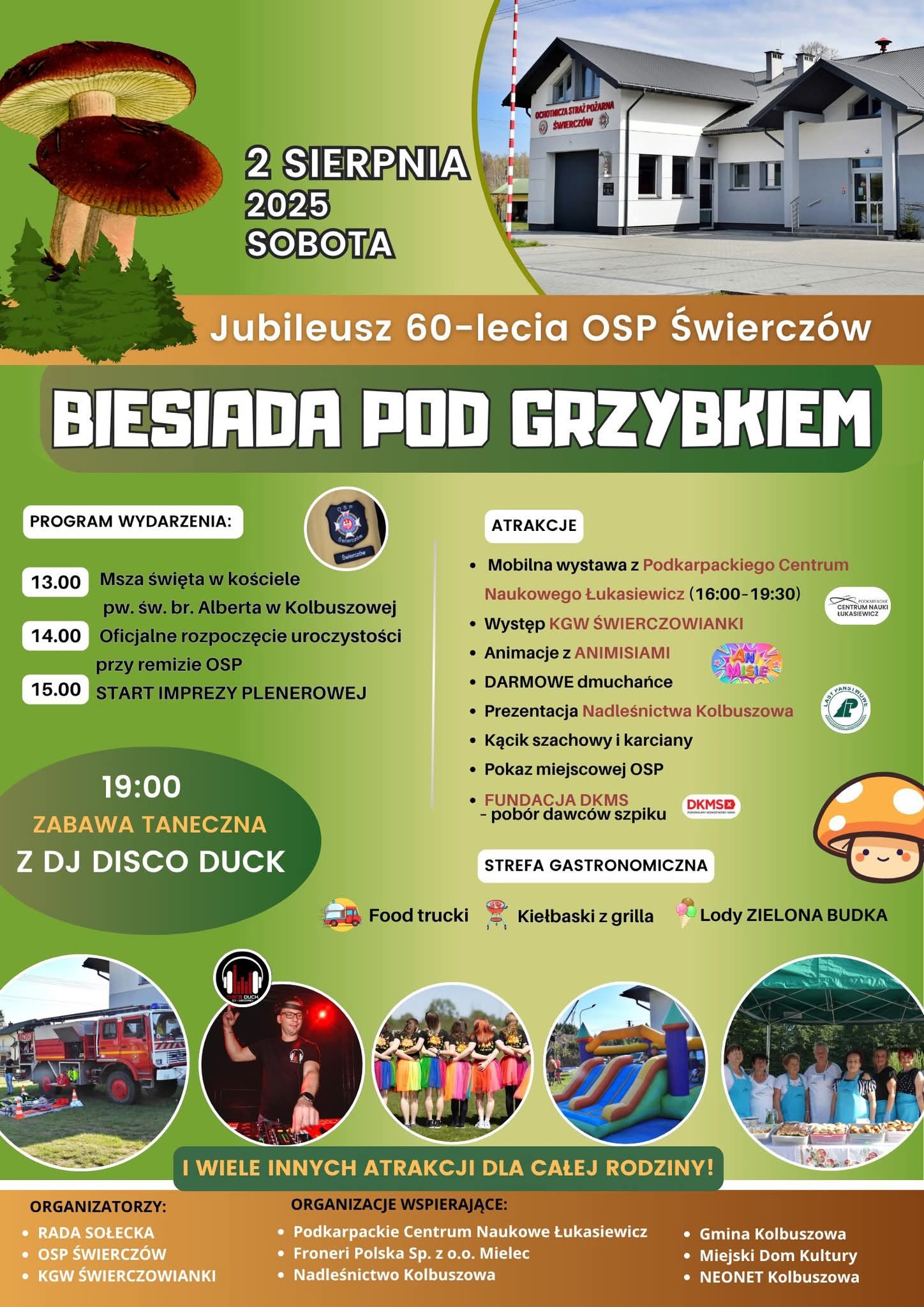 Biesiada pod grzybkiem i jubileusz 60-lecia OSP Świerczów