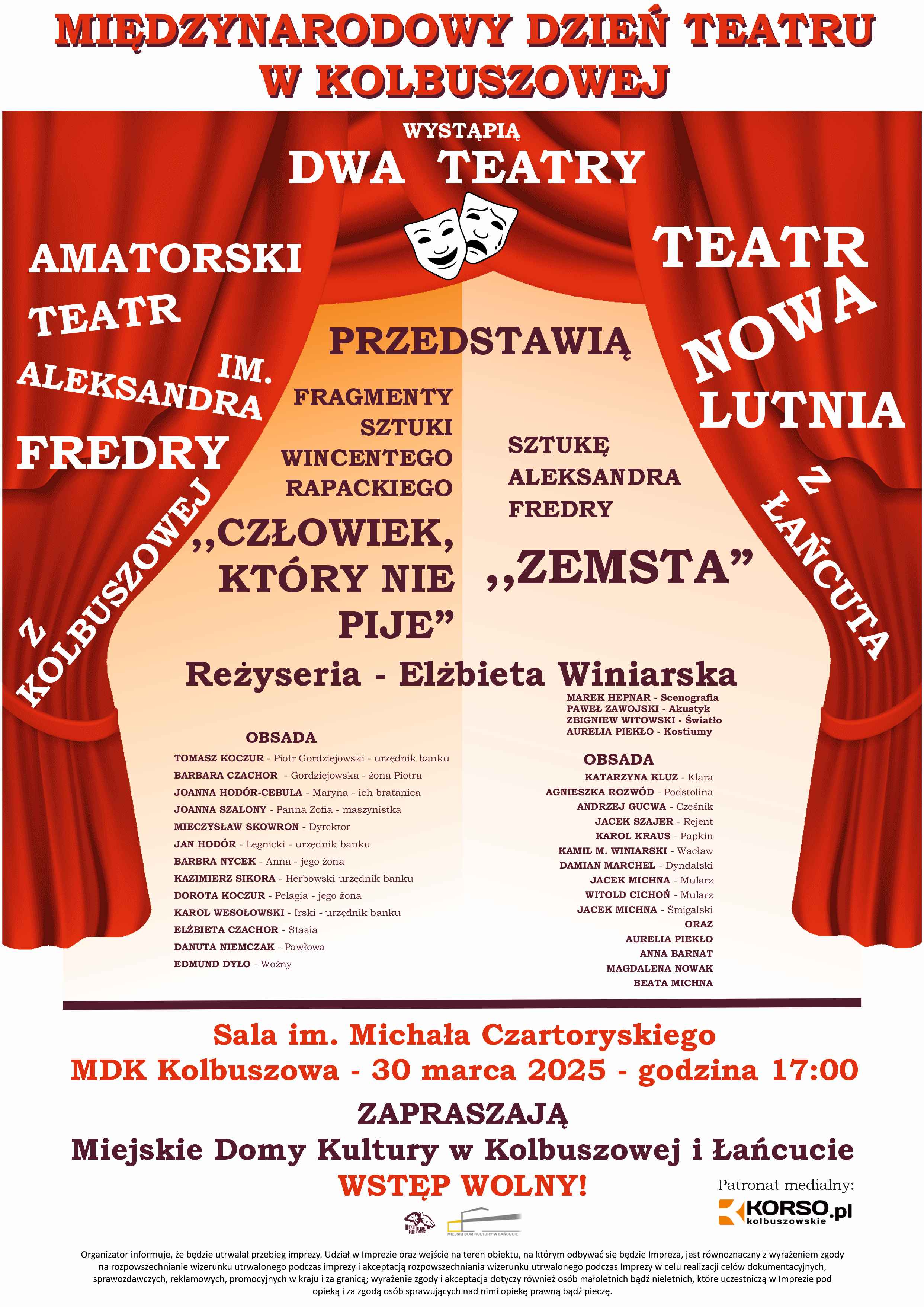 Międzynarodowy Dzień Teatru w Kolbuszowej 