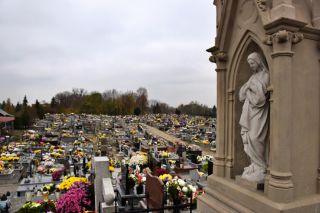 Kwesta na cmentarzu kolbuszowskiej kolegiaty