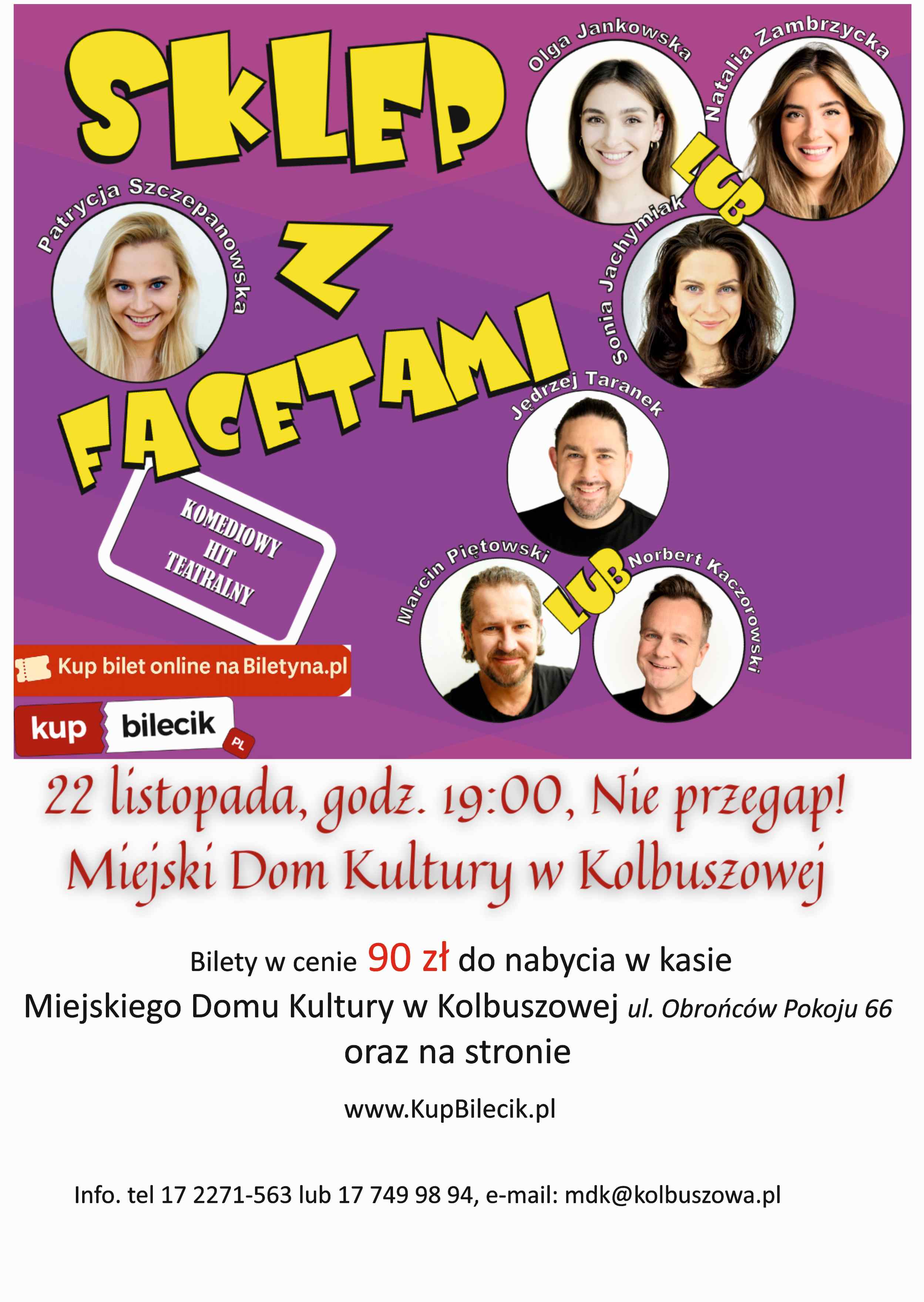 „Sklep z facetami” - spektakl w Kolbuszowej 