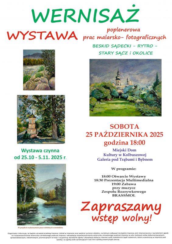 Wernisaż poplenerowy w MDK Kolbuszowa 