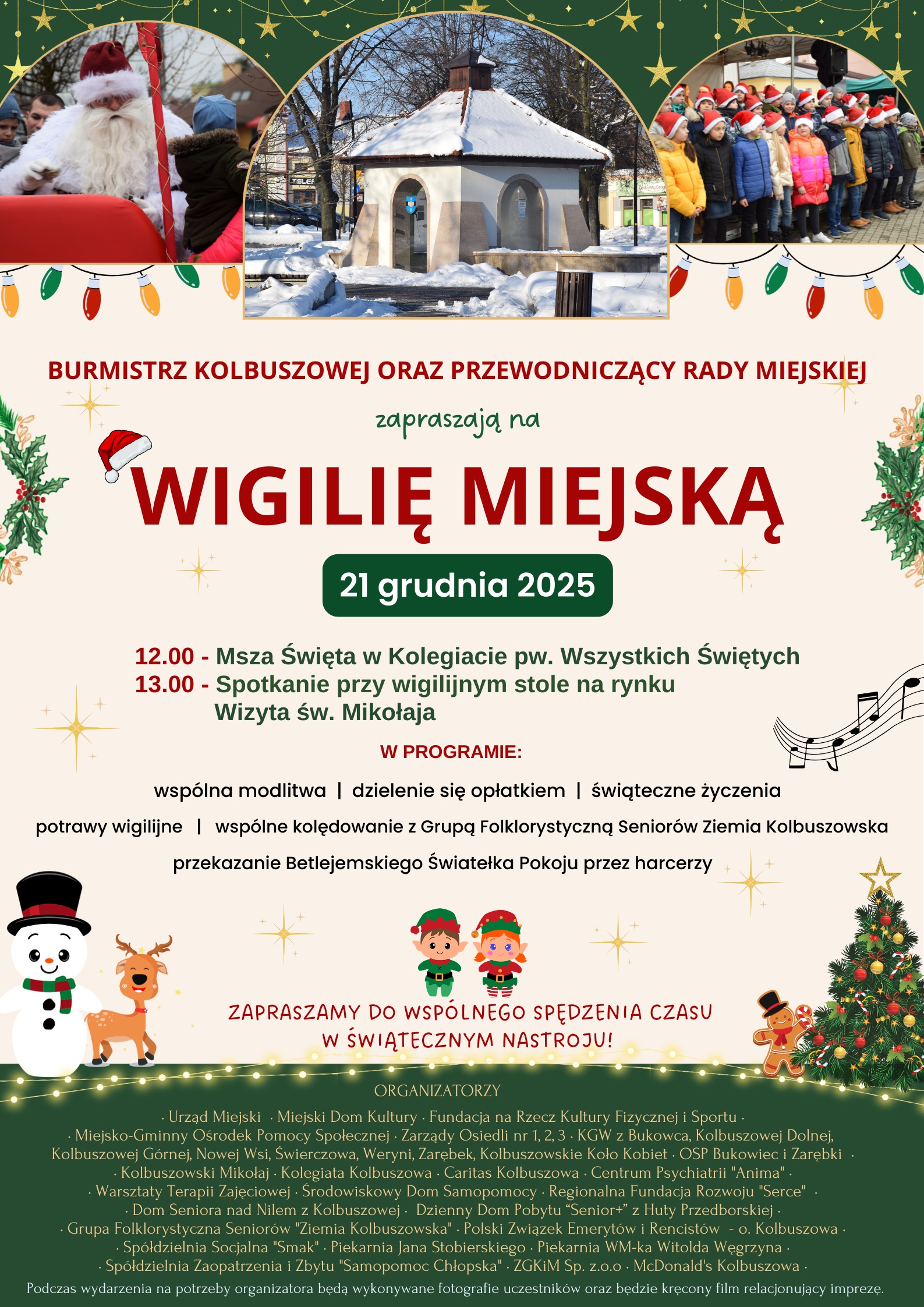 Wigilia Miejska w Kolbuszowej 