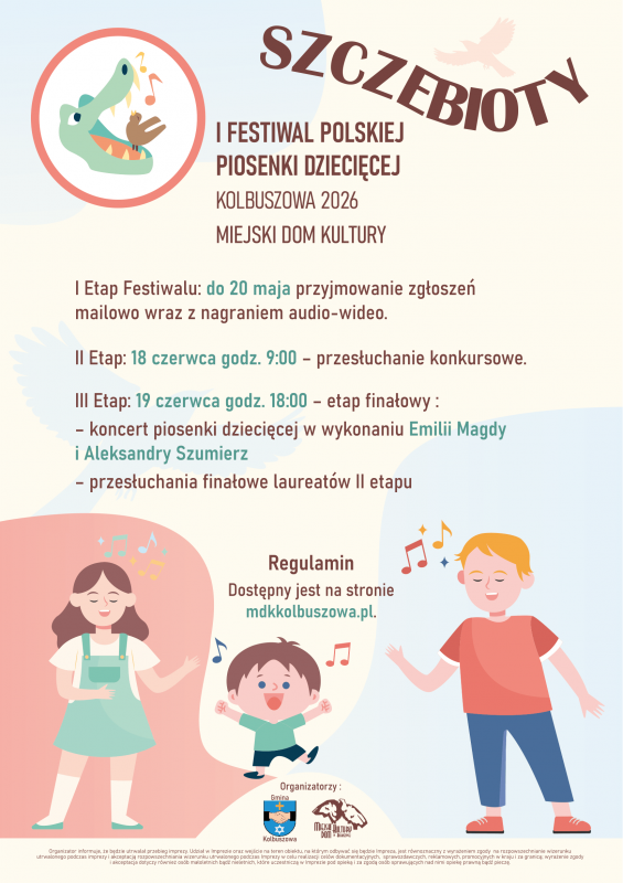 I Festiwal Polskiej Piosenki Dziecięcej w Kolbuszowej