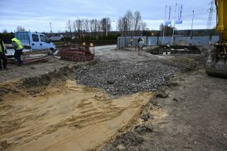 Prace przy budowie hydroforni