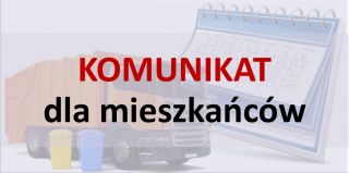 KOMUNIKAT dla mieszkańców