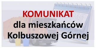KOMUNIKAT dla mieszkańców Kolbuszowej Górnej