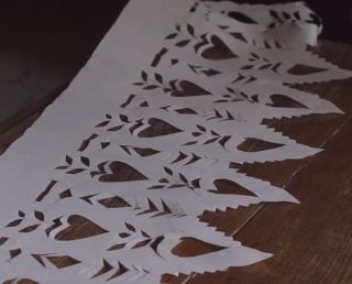 Warsztaty wycinanki w skansenie