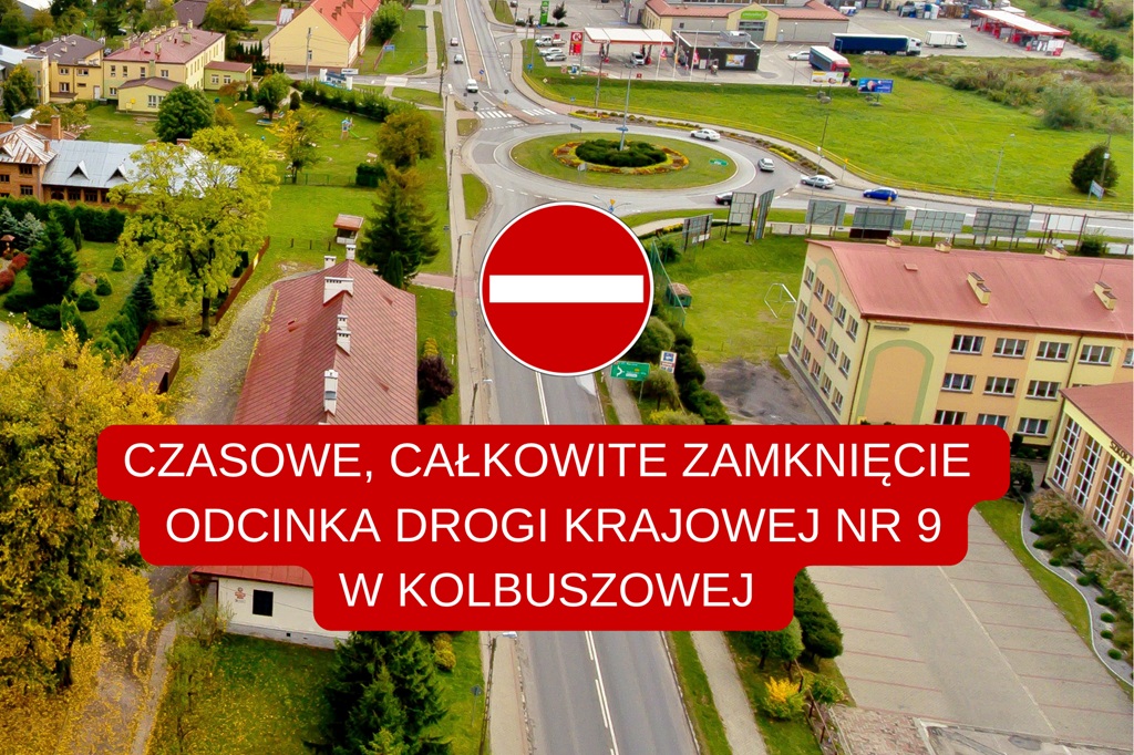 Czasowe, całkowite zamknięcie odcinka DK9 w Kolbuszowej!