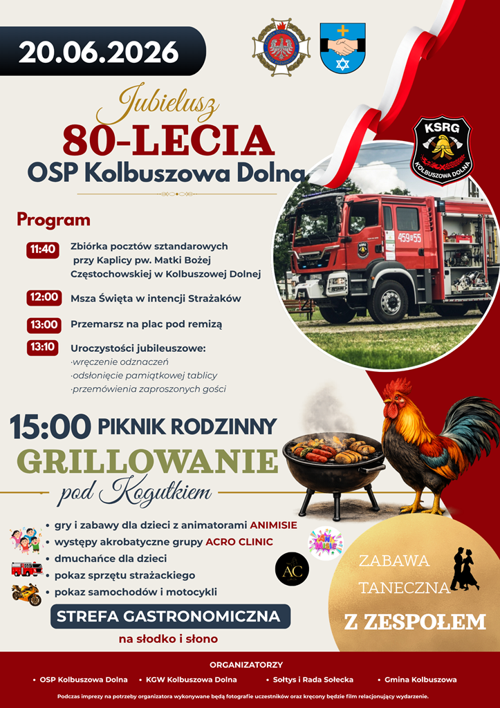 Jubileusz 80-lecia OSP Kolbuszowa Dolna