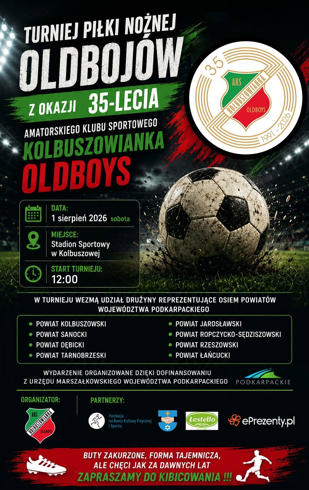 Turniej Piłki Nożnej z okazji 35-lecia AKS Kolbuszowianka Oldboys