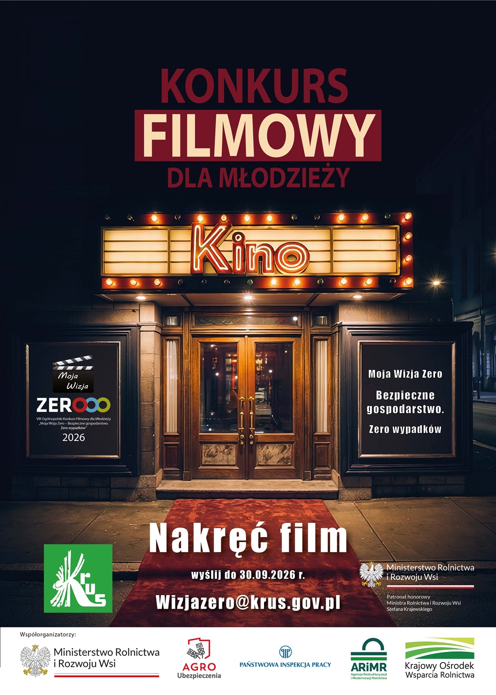 Konkurs filmowy KRUS „Moja Wizja Zero”