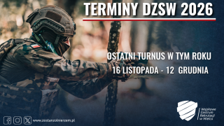 Szkolenie Podstawowe Dobrowolnej Zasadniczej Służby Wojskowej - ostatnie szkolenie w tym roku