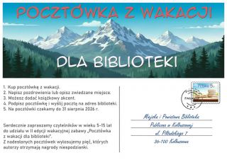 „Pocztówka z wakacji dla biblioteki” – II edycja