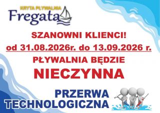 Przerwa technologiczna na Krytej Pływalni Fregata