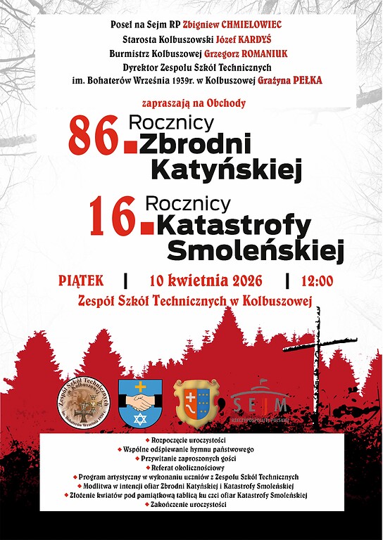 Obchody 86. Rocznicy Zbrodni Katyńskiej i 16. Rocznicy Katastrofy Smoleńskiej 
