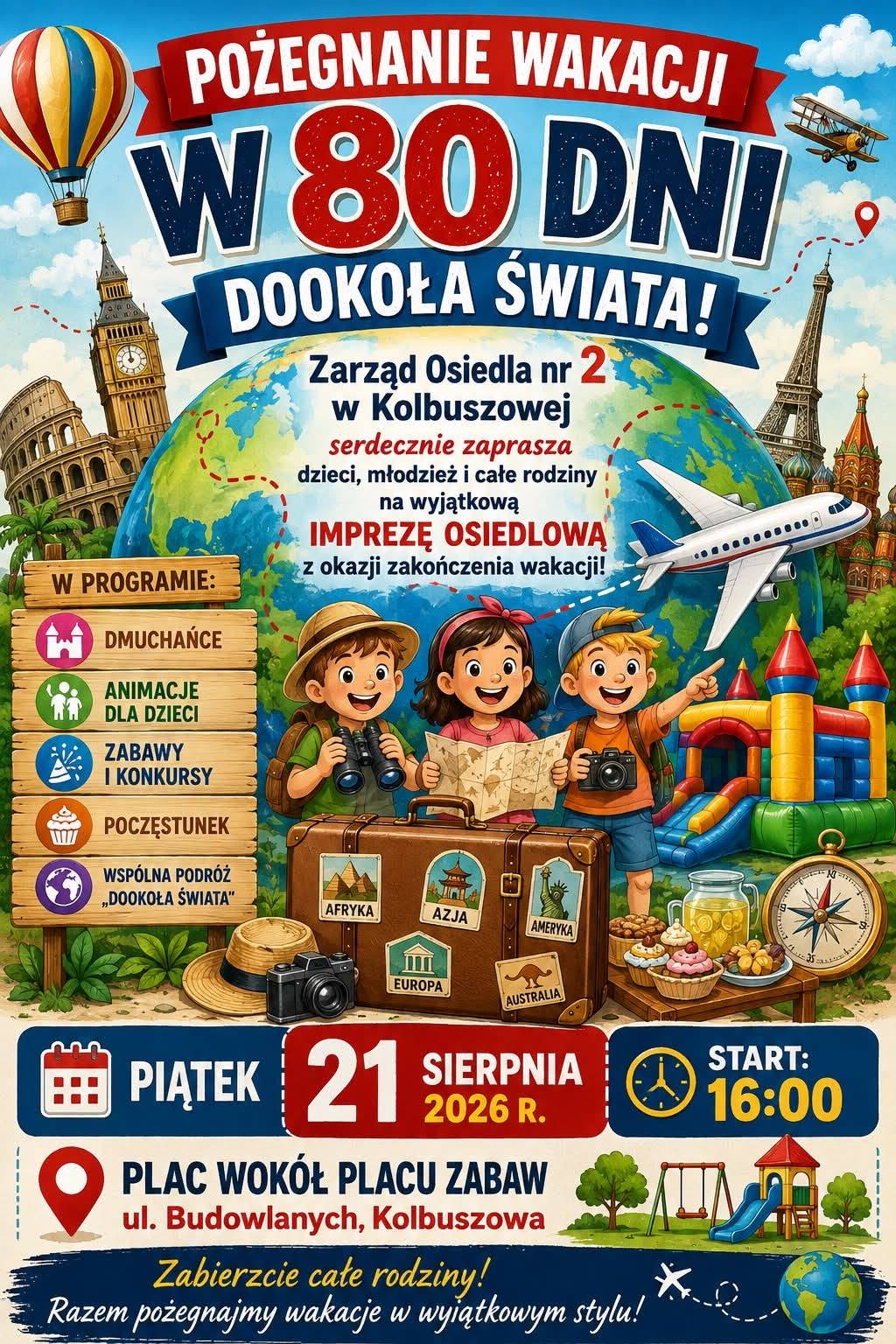 W 80 dni dookoła świata – pożegnanie wakacji
