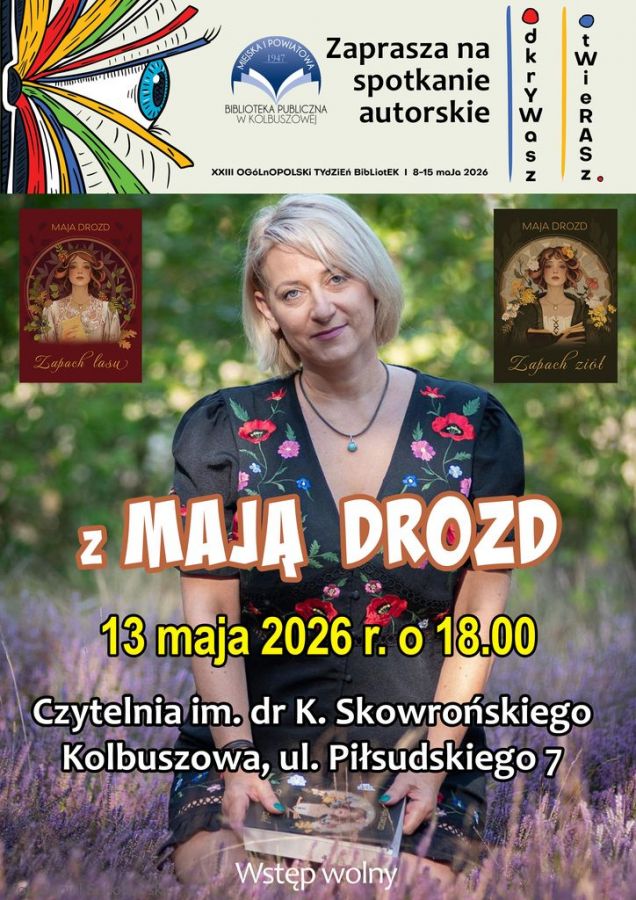 Spotkanie autorskie z Mają Drozd