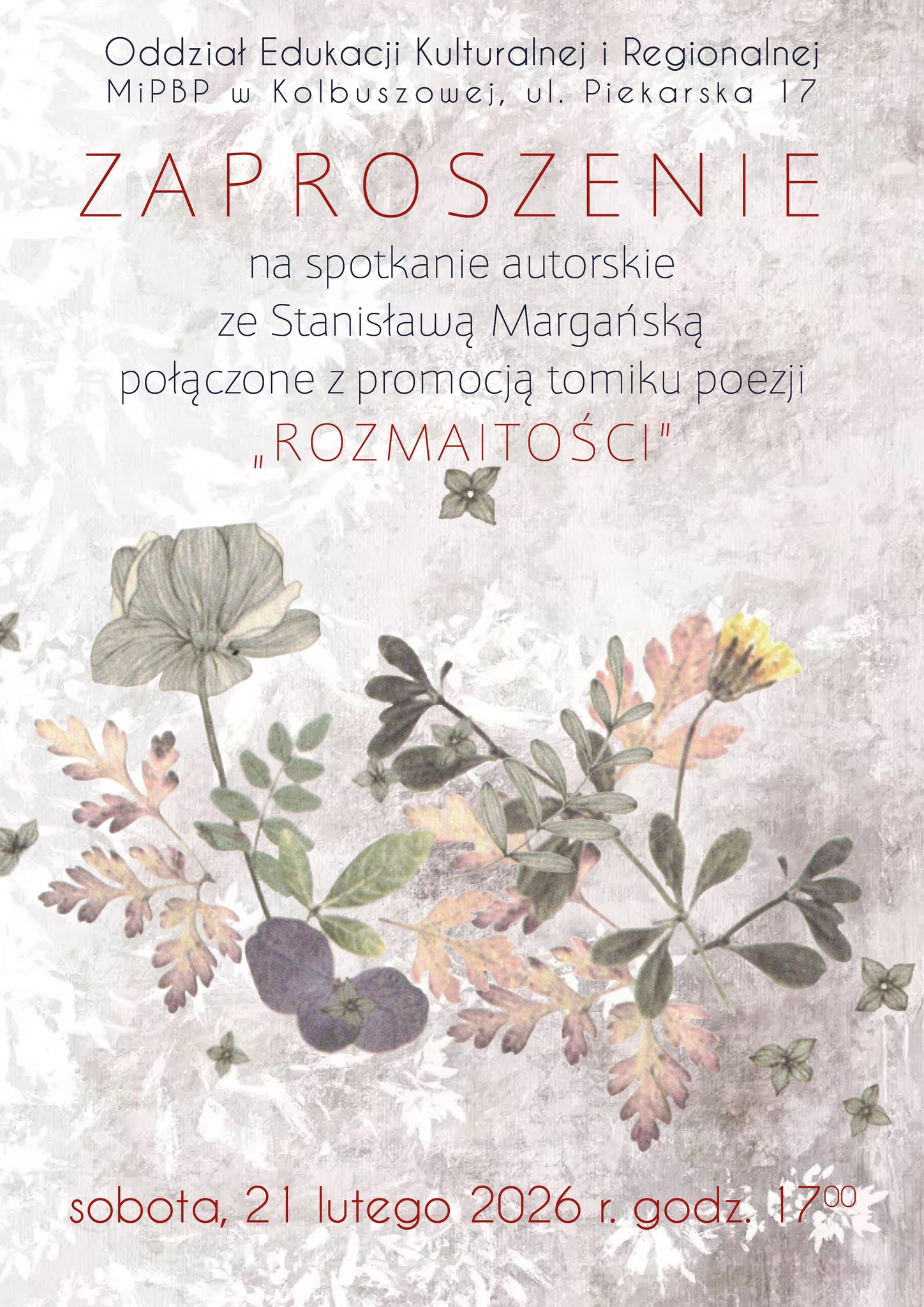 Spotkanie autorskie ze Stanisławą Margańską