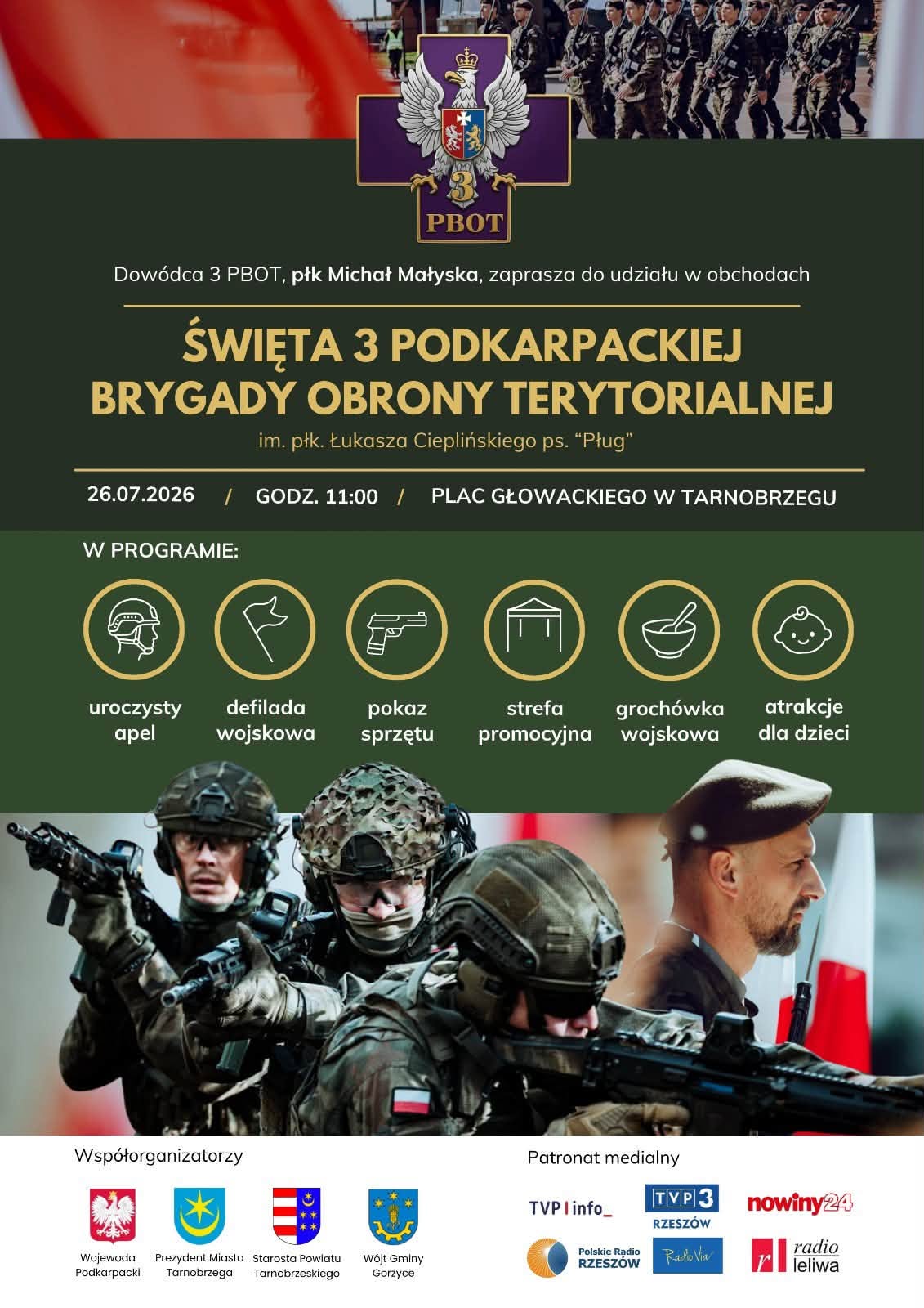 Święto 3. Podkarpackiej Brygady Obrony Terytorialnej