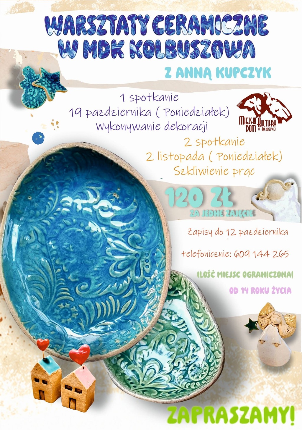 Warsztaty ceramiczne w MDK w Kolbuszowej