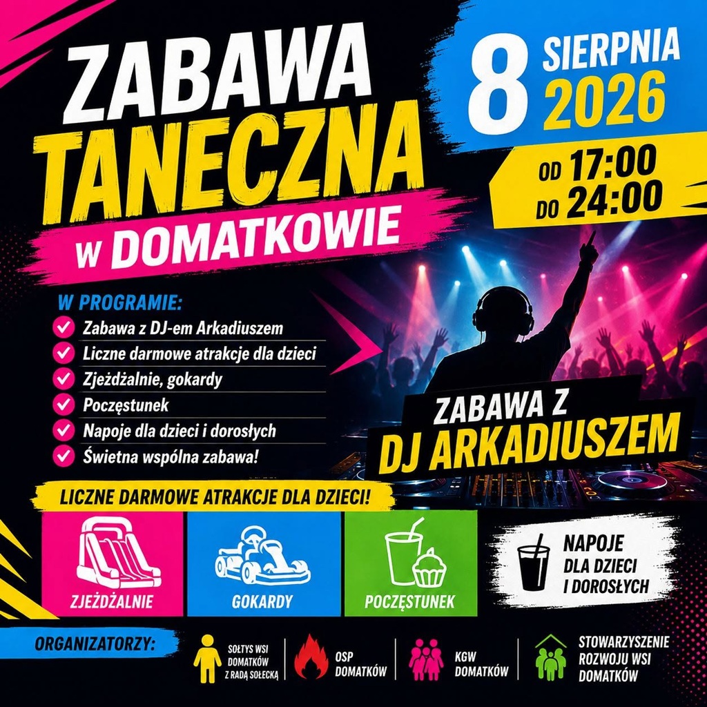 Zabawa taneczna w Domatkowie